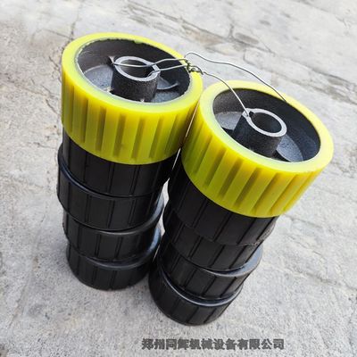 攪拌機專用黃色聚氨酯包膠滾托輪 規格、特性與應用解析